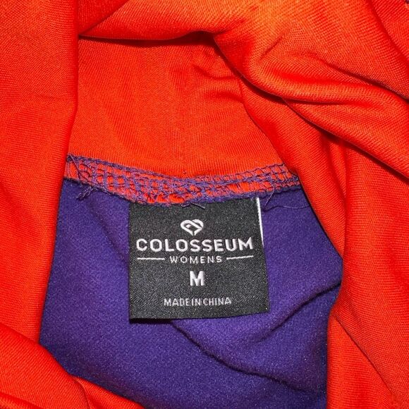 Colosseum Womens Clemson Tigers Cowl Neck Sweatshirt Medium EUC - Picture 5 of 10